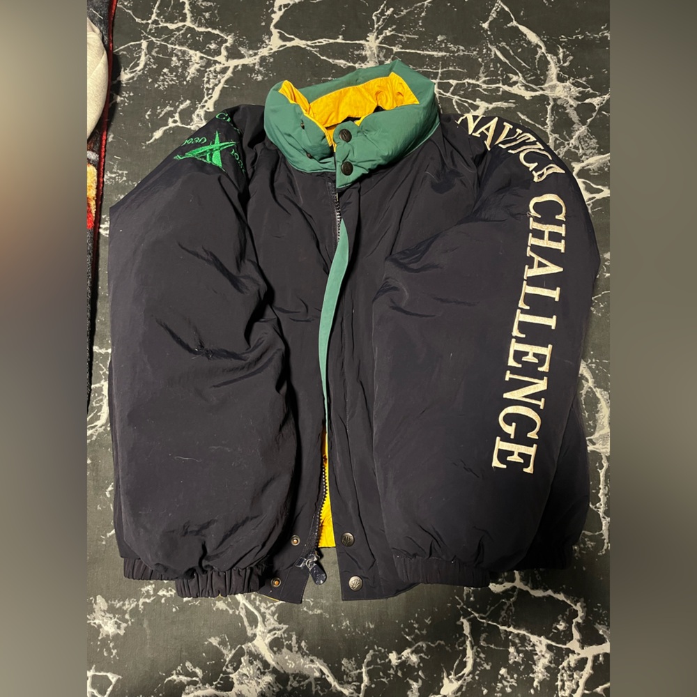 Vintage 90s Nautica challenge down jacket